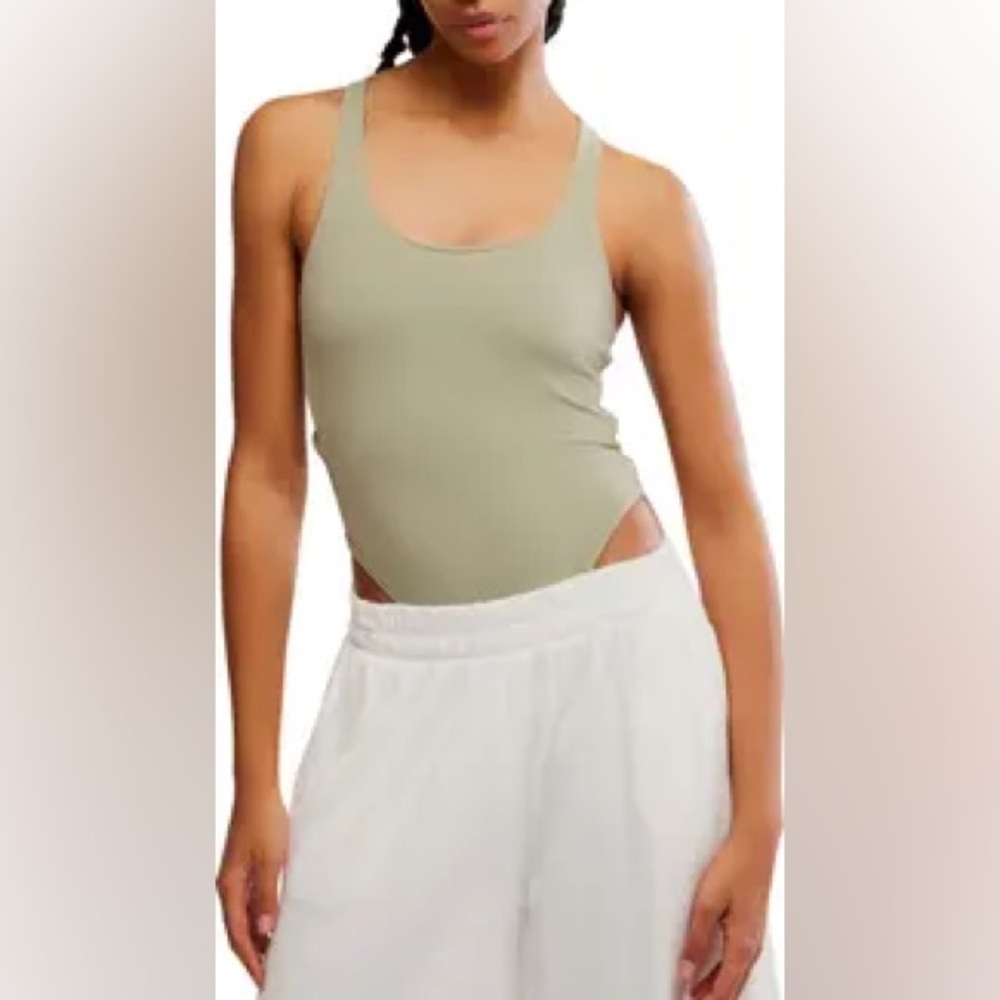 Free People Never Better Bodysuit - SAGE STONE - Size X-Small - NWT